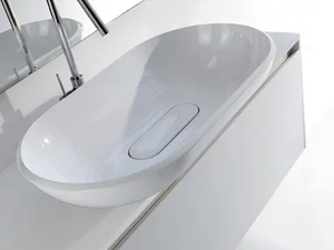 BOOSTER - Countertop oval washbasin _ LASA IDEA